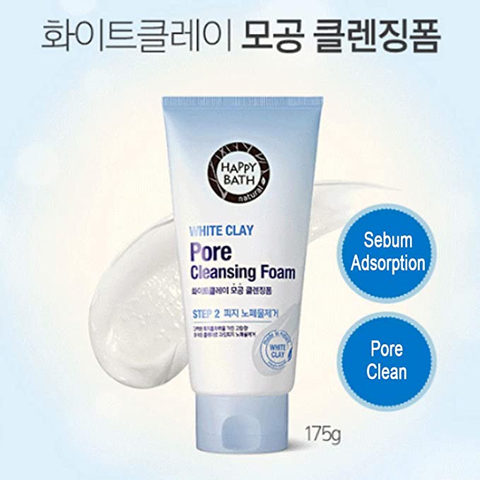 Happy Bath - WHITE CLAY Pore Cleansing Foam 150g