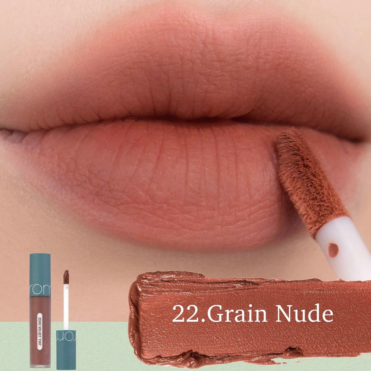 rom&nd - Zero Velvet Tint #22 GRAIN NUDE