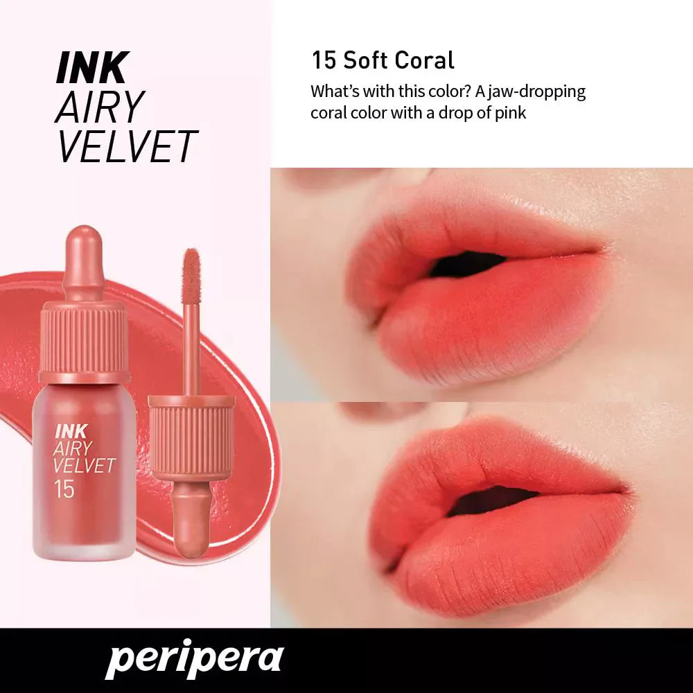 Peripera - Ink Airy Velvet #15 Soft Coral