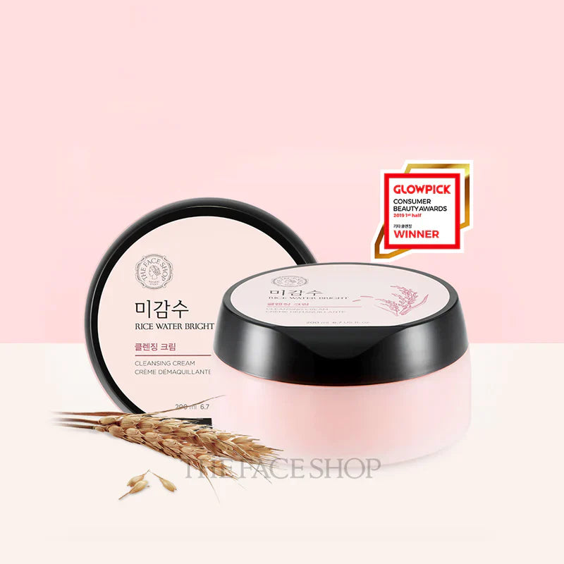 The Face Shop - RICE WATER BRIGHT CLEANSING CREAM 200m