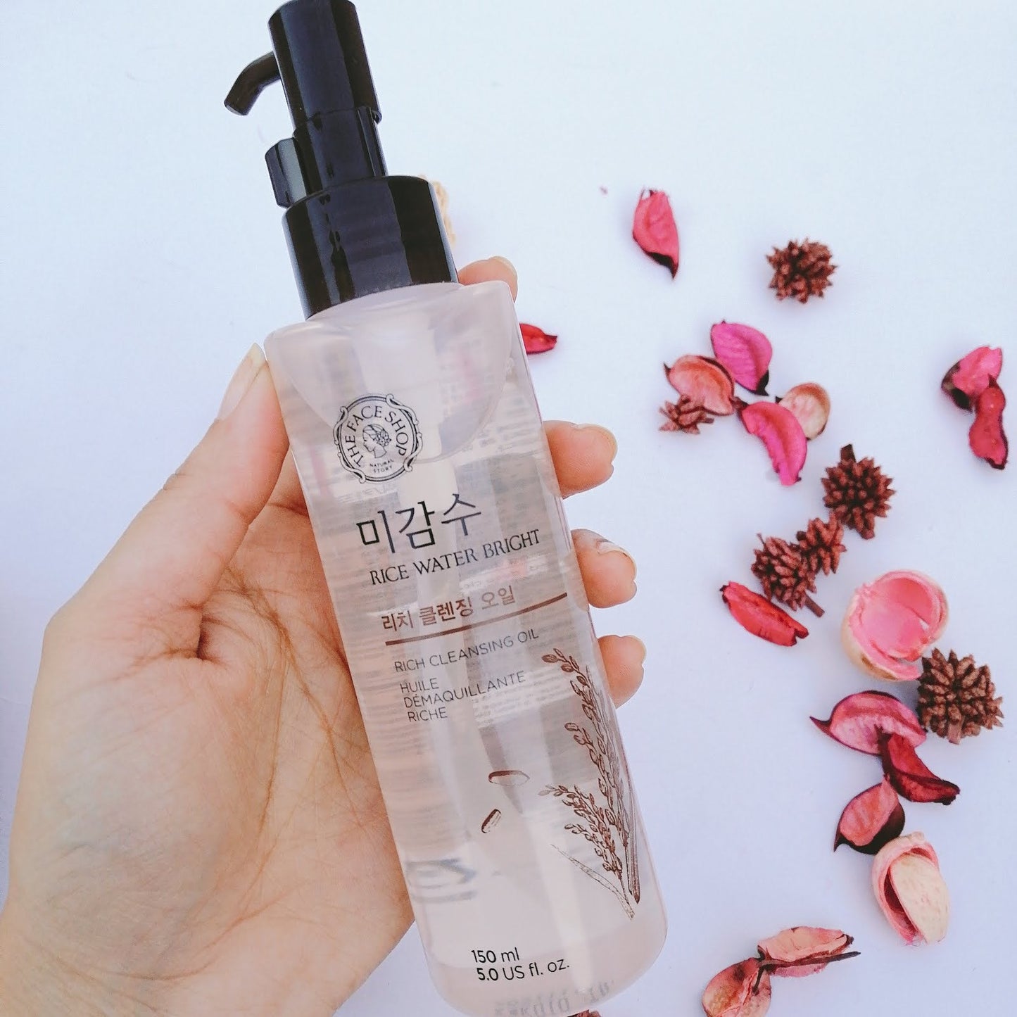 The Face Shop - Rice brightening Water cleansing Rich oil 150ml