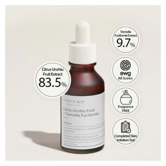 MaryMay - Citrus Unshiu + Tremella Fuciformis Serum 30ml