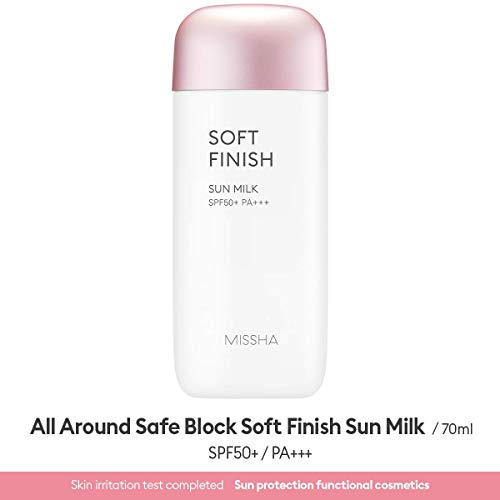 Missha - All around safe block soft finish sun milk SPF50+ PA+++ 70ml