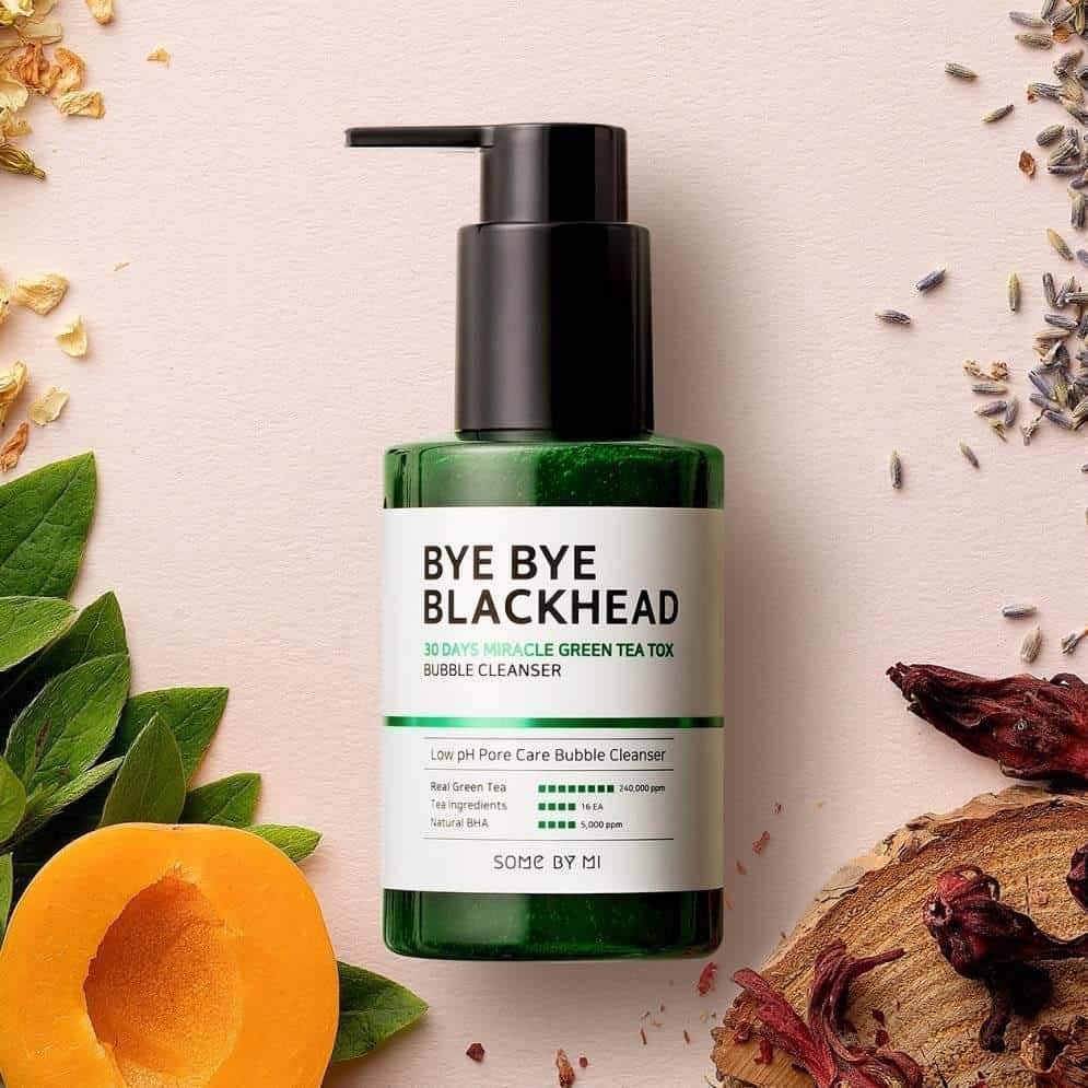Some By Mi - BYE BYE BLACKHEAD 30 DAYS MILACLE GREEN TEA TOX BUBBLE CLEANSER 120g