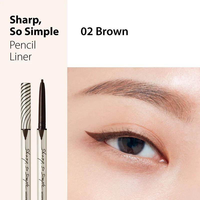 CLIO - Sharp, So Simple Waterproof Pencil Liner 02 Brown