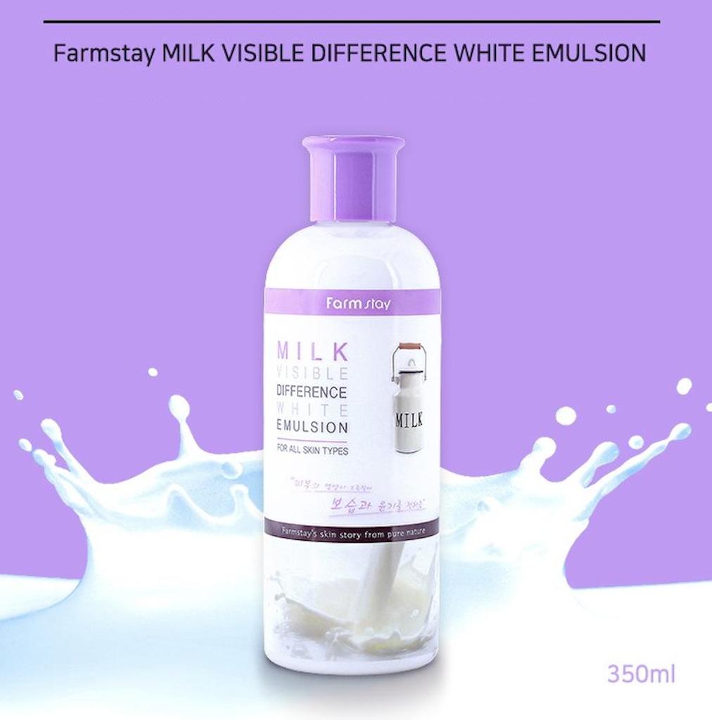 Farm Stay - MILK VISIBLE DIFFERENCE WHITE EMULSION 350ml