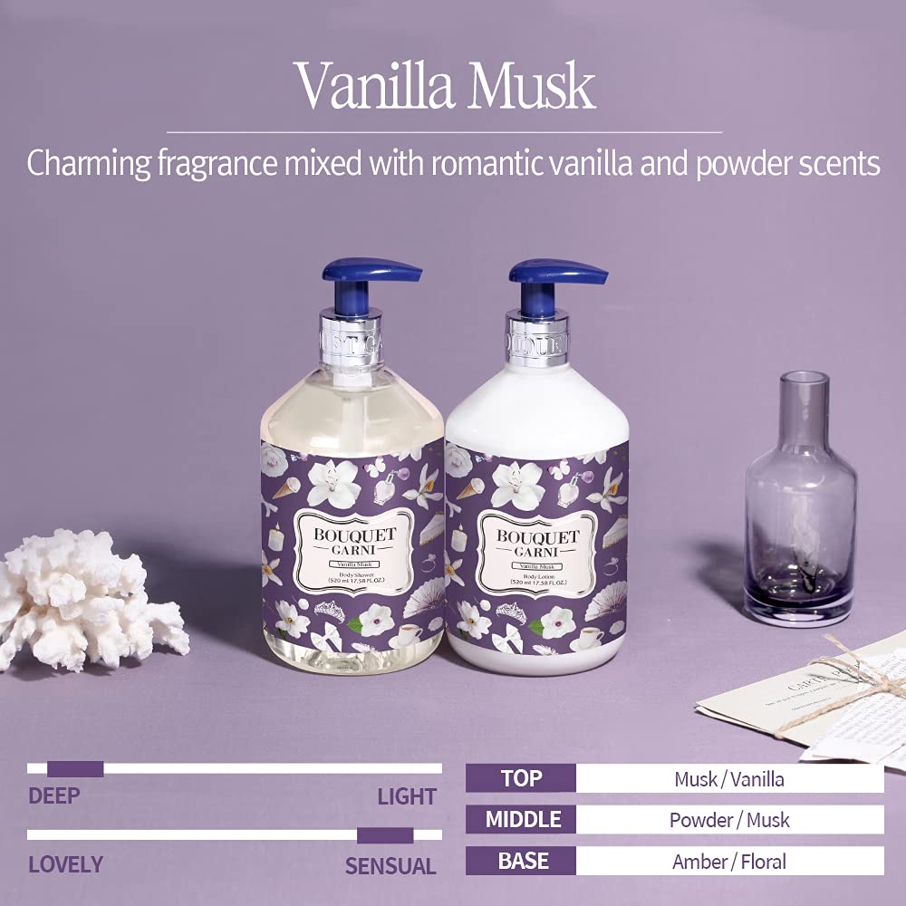 Bouquetgarni - Fragranced Body Shower (Vanilla Musk) 520ml