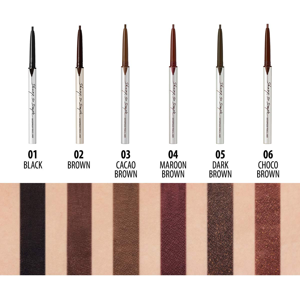 CLIO - Sharp, So Simple Waterproof Pencil Liner 06 Choco Brown