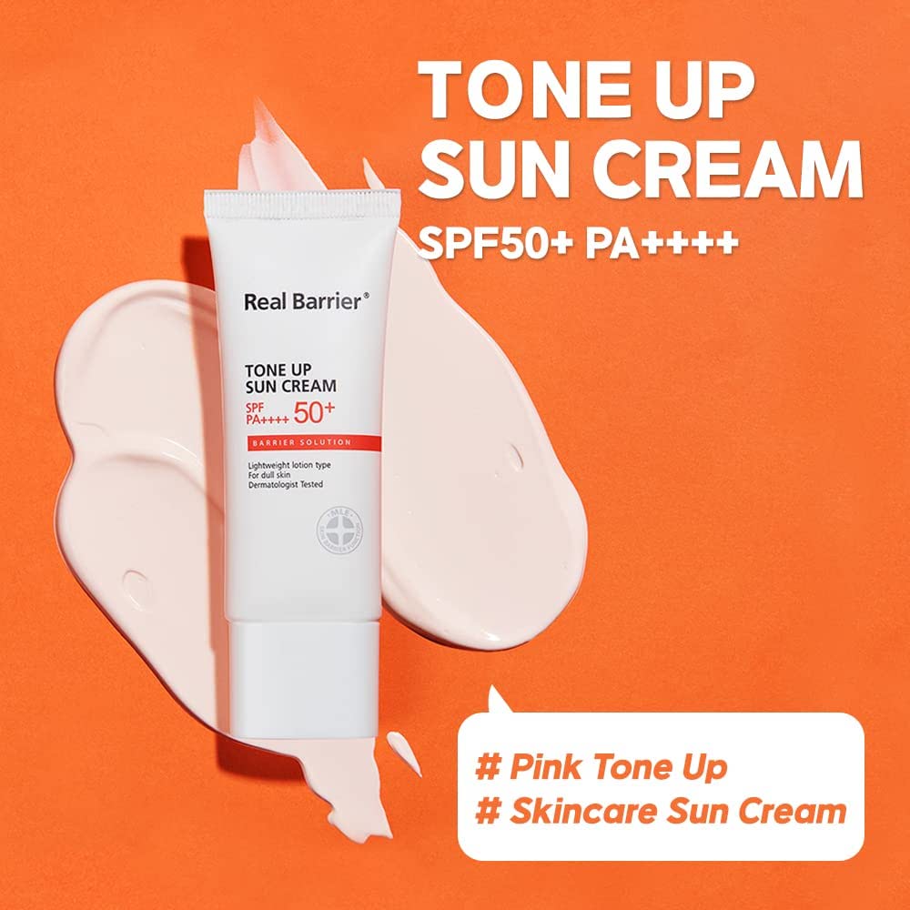 Real Barrier -Tone Up Sun Cream SPF50+ PA++++  40ml