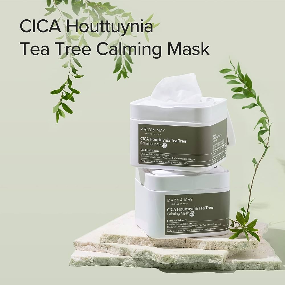 MaryMay - (30pcs) CICA Houttuynia Tea Tree Calming Mask