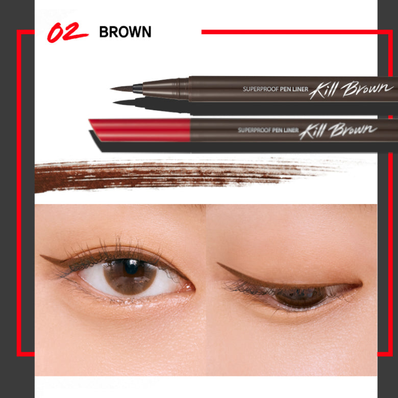 CLIO - Superproof Brush Liner 02 Brown