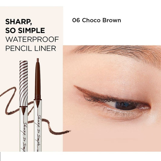 CLIO - Sharp, So Simple Waterproof Pencil Liner 06 Choco Brown