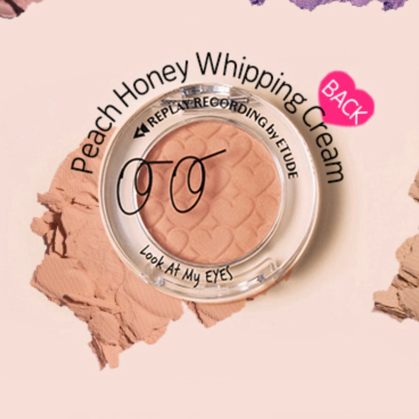 Etude x Shinee REPLAY Look At My Eyes #Peach Honey Whipping Cream