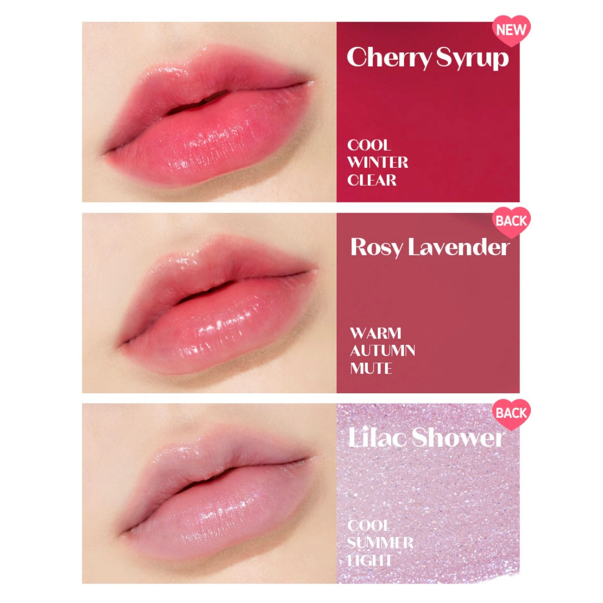Etude x Shinee REPLAY - Syrup Glossy Balm #Lilac Shower