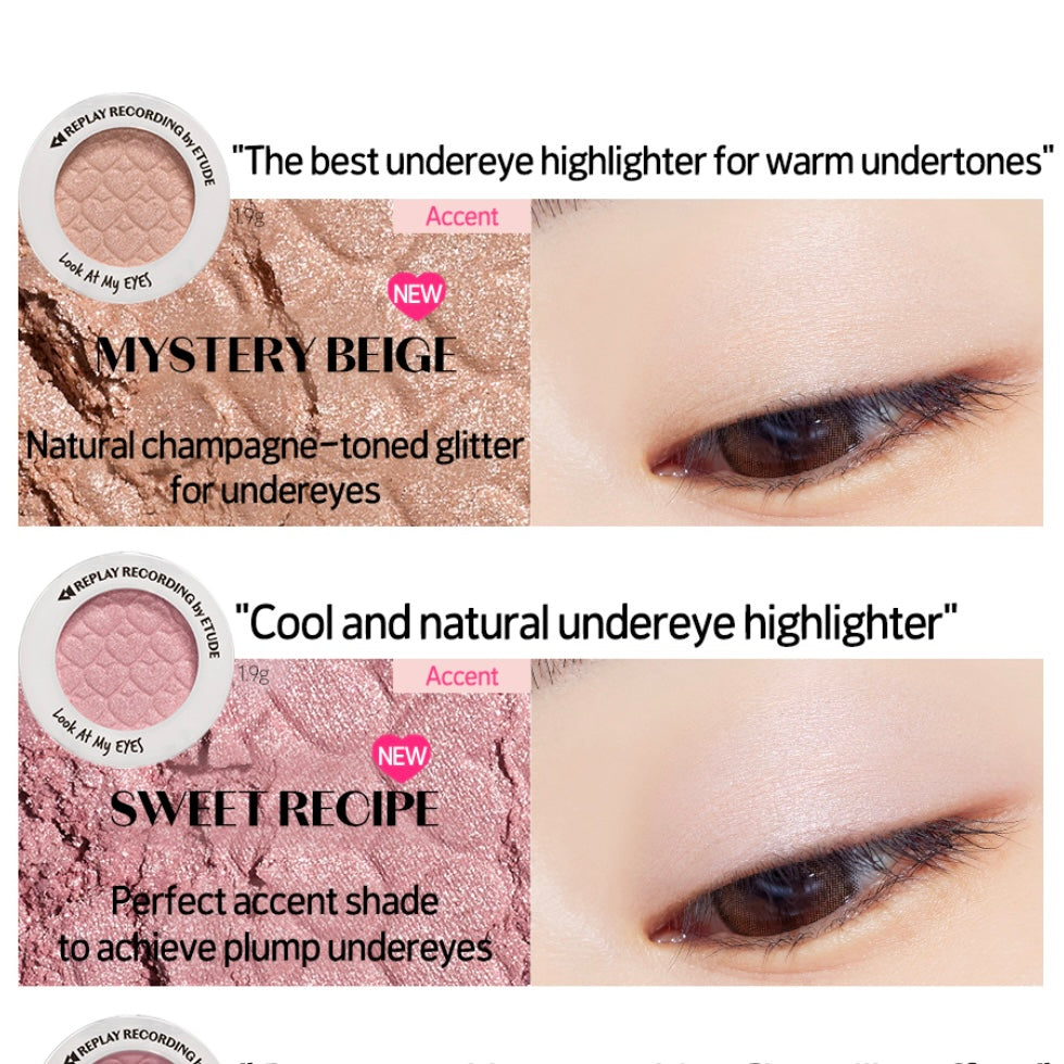 Etude x Shinee REPLAY Look At My Eyes #Mystery Beige