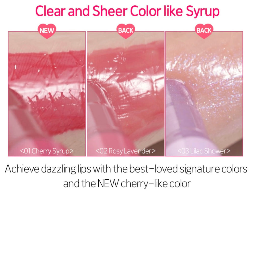 Etude x Shinee REPLAY - Syrup Glossy Balm #Cherry Syrup