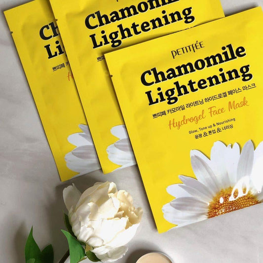 [PETITFEE] Chamomile Lightening Hydrogel Face Mask