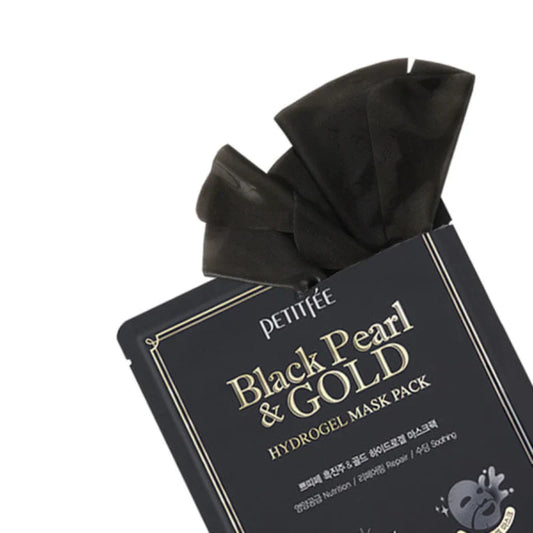 [PETITFEE] Black Pearl & Gold Hydrogel Mask Pack (unidad)