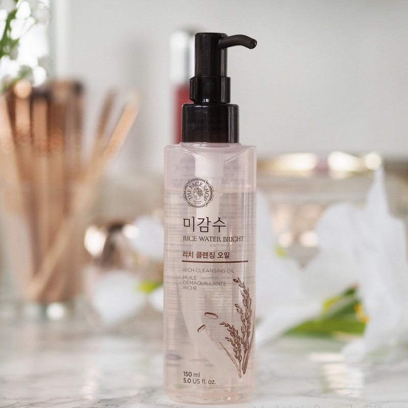 The Face Shop - Rice brightening Water cleansing Rich oil 150ml