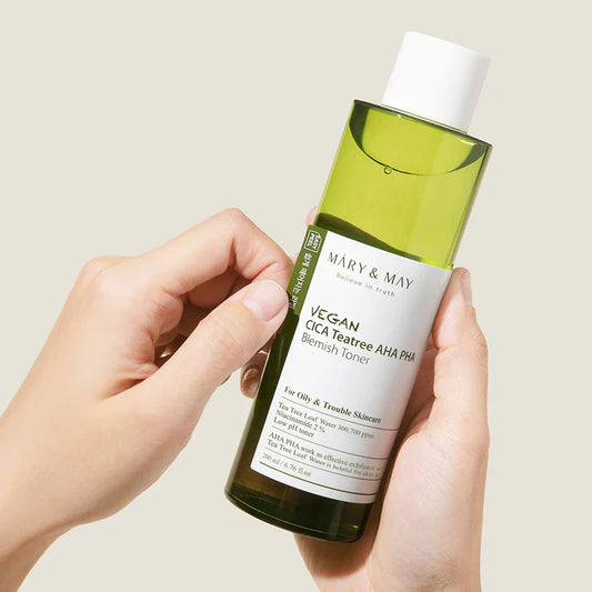 Mary May - Vegan CICA Tea Tree AHA PHA Toner 200ml