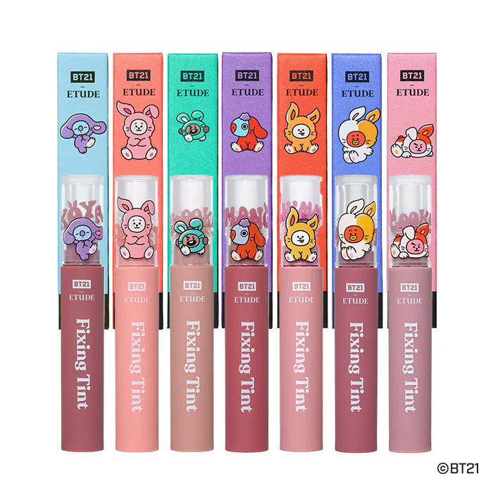 Set BT21 ft Etude Fixing Tint