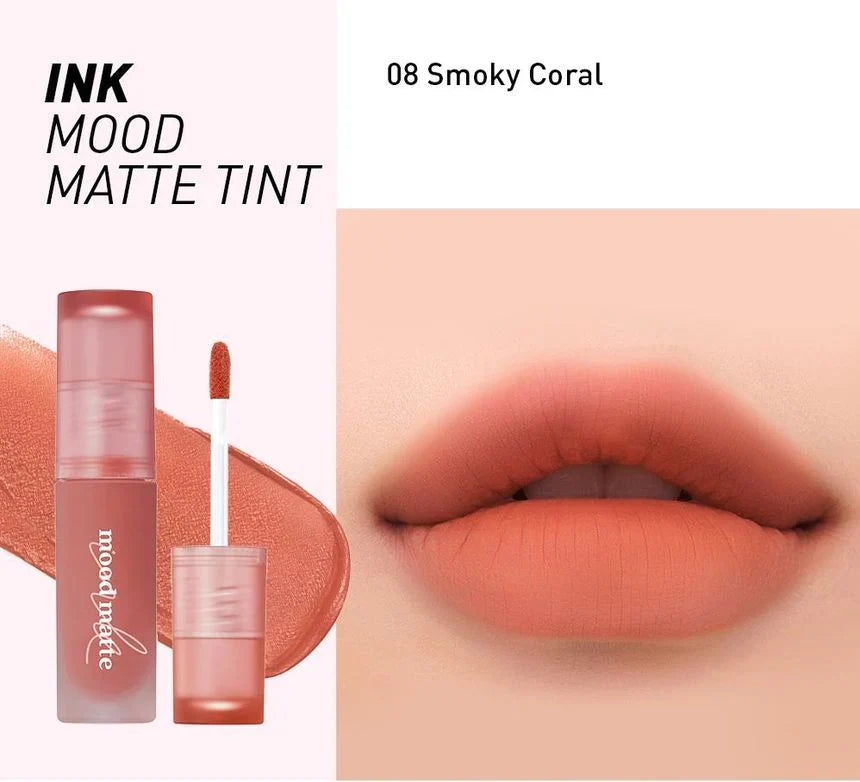 Peripera - Ink Mood Matte Tint 08 SMOKY CORAL