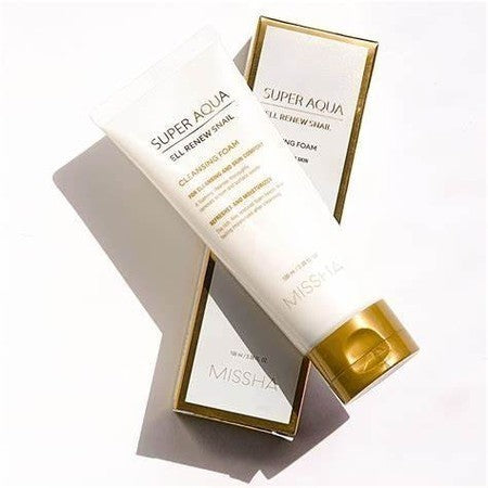Missha - Super Aqua Cell Snail Cleansing Foam